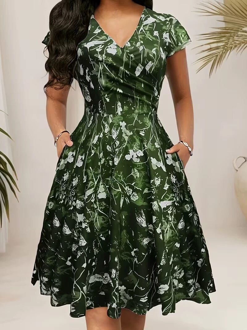 Sukienka damska na lato 2026 z – French Vintage Floral Midi Dress recenzja i cena