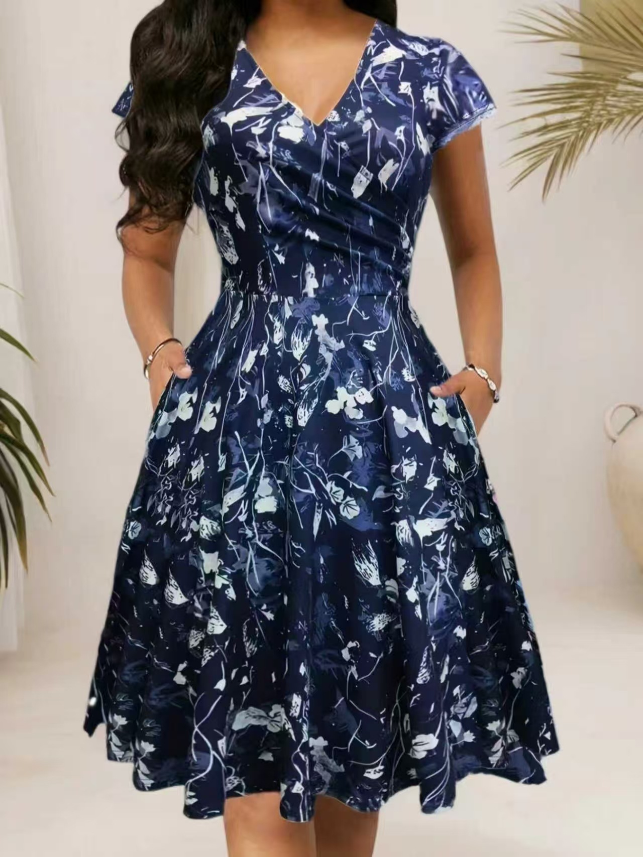 Sukienka damska na lato 2026 z – French Vintage Floral Midi Dress recenzja i cena