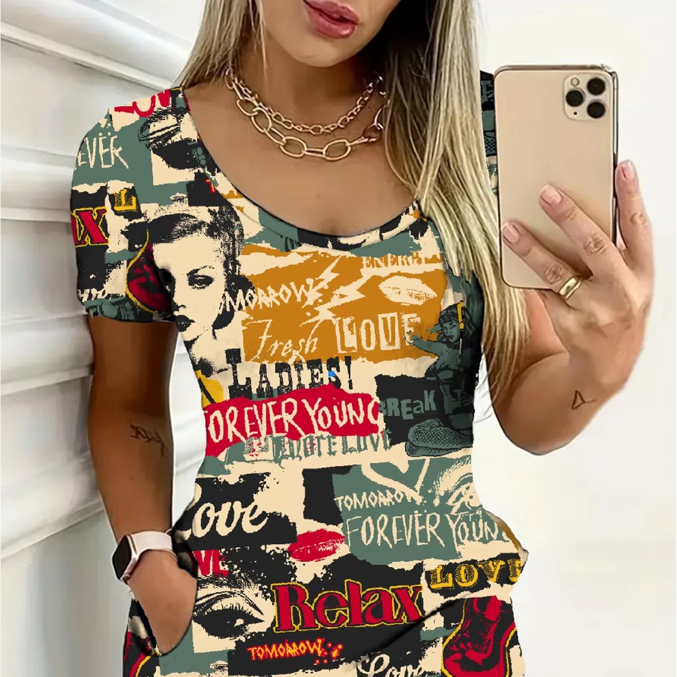 Damska, codzienna, elegancka,  – French Vintage Floral Midi Dress recenzja i cena